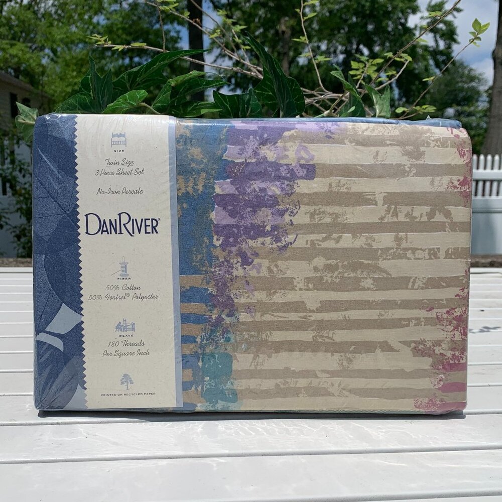 Vtg Dan River Twin Sheet Set